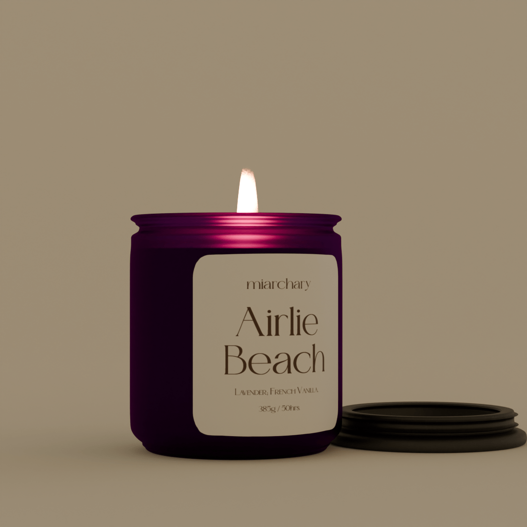 Airlie Beach - Lavender Vanilla Soy Scented Candles - Miarchary