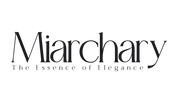 Logo of Miarchary with tagline 'The Essence of Elegance' on a white background