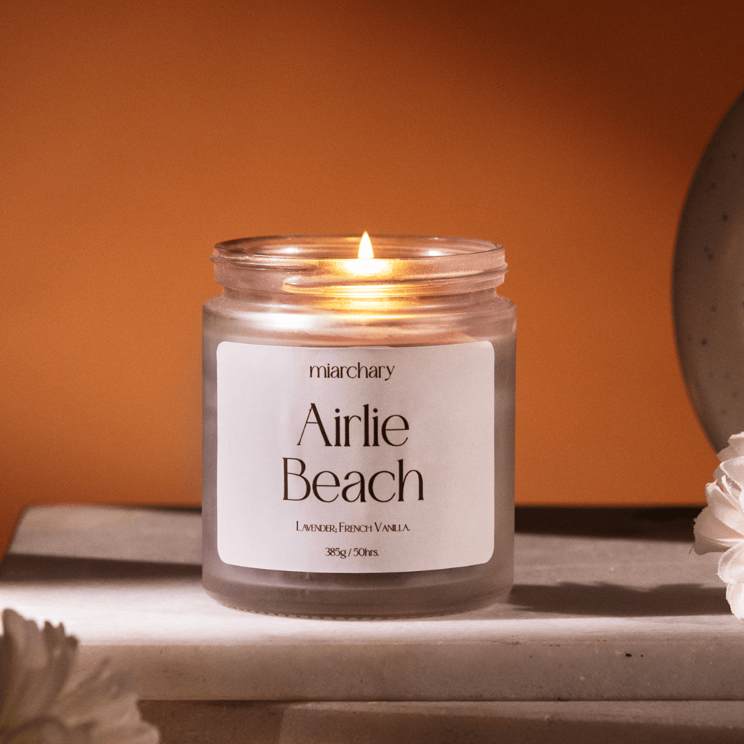 Airlie Beach - Lavender Vanilla Soy Scented Candles - Miarchary