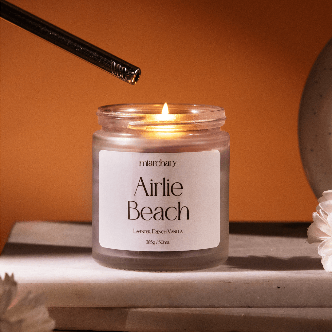 Airlie Beach - Lavender Vanilla Soy Scented Candles - Miarchary
