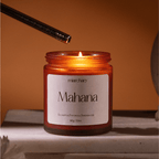 Mahana: Aromatic Eucalyptus and Sandalwood Luxury Scented Candle - Miarchary